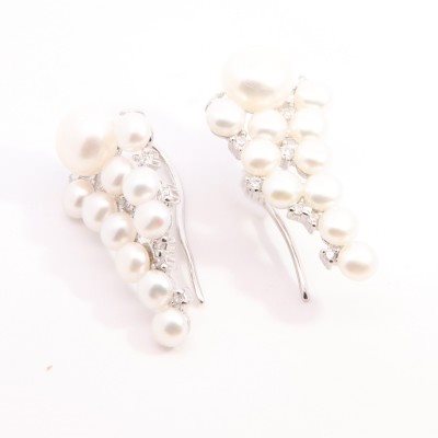 Orecchini Domar Gioielli Donna Orecchini perle argento 925 in Argento Cubic Zirconia EPB119248 - EPB119248